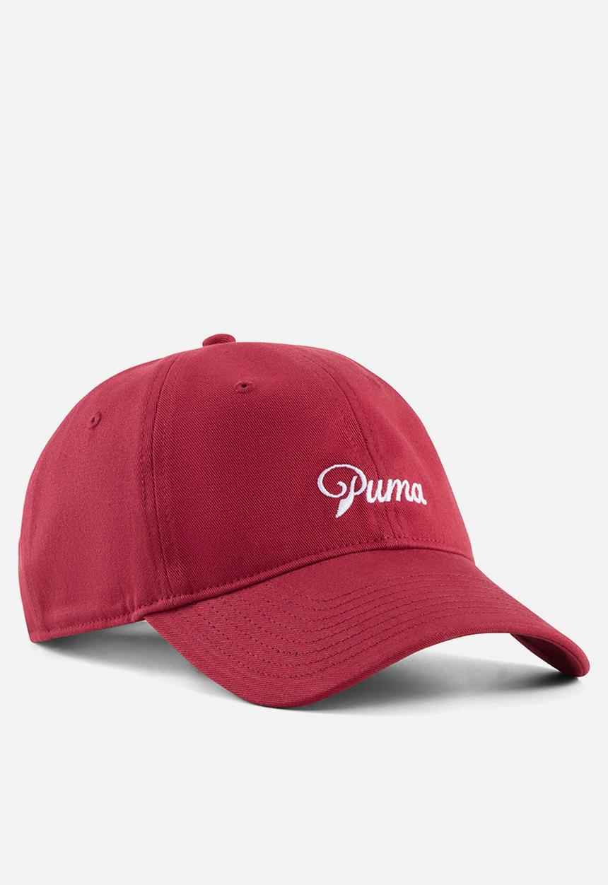 PUMA - Ess Script Logo Dad Cap - Garnet Glow