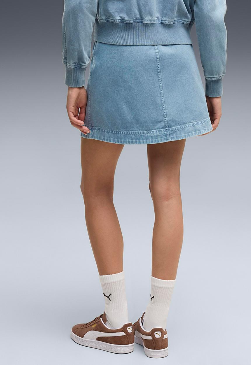 PUMA - Future.Puma.Archive Washed Twill Skirt - Cool Blue