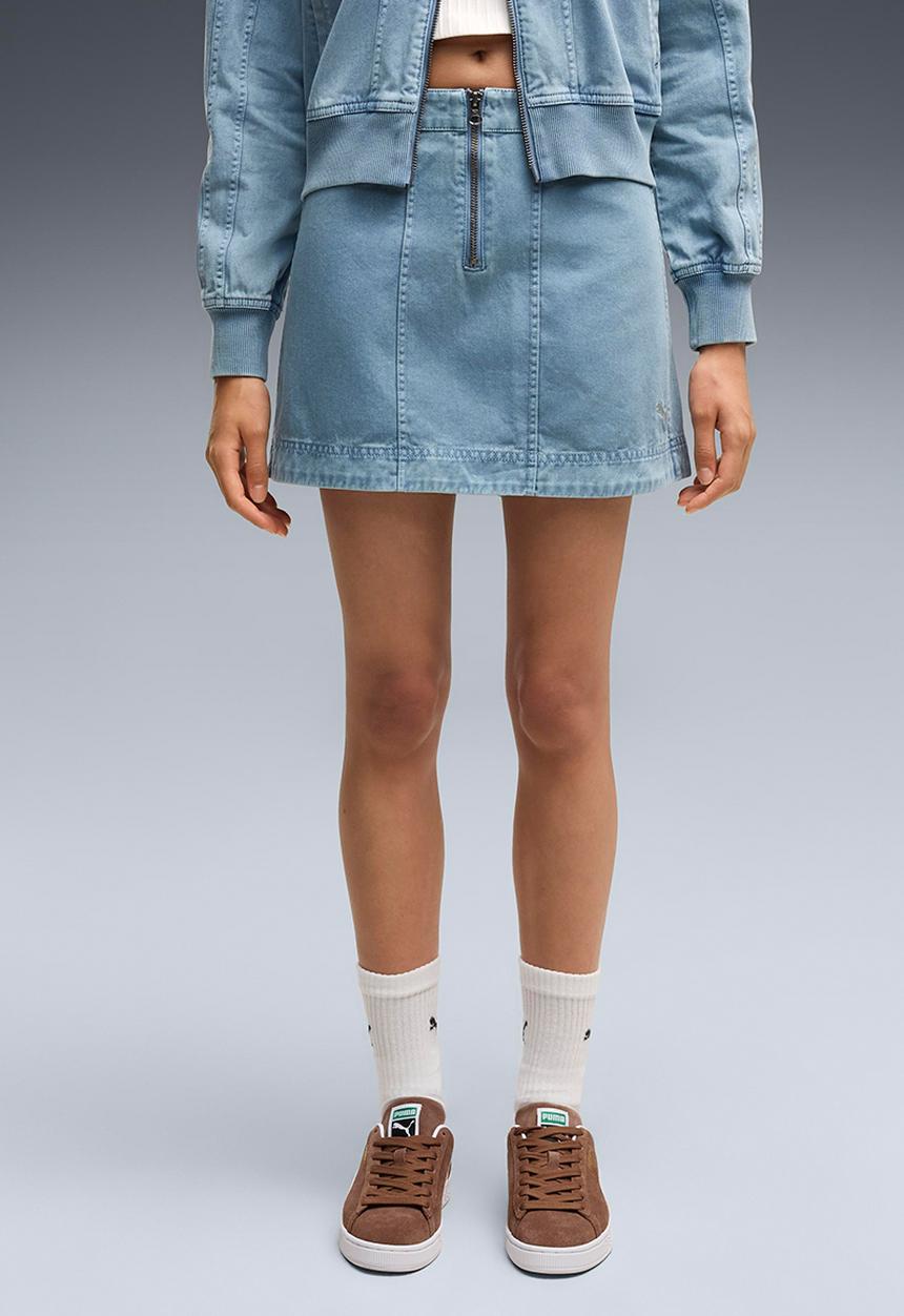 PUMA - Future.Puma.Archive Washed Twill Skirt - Cool Blue