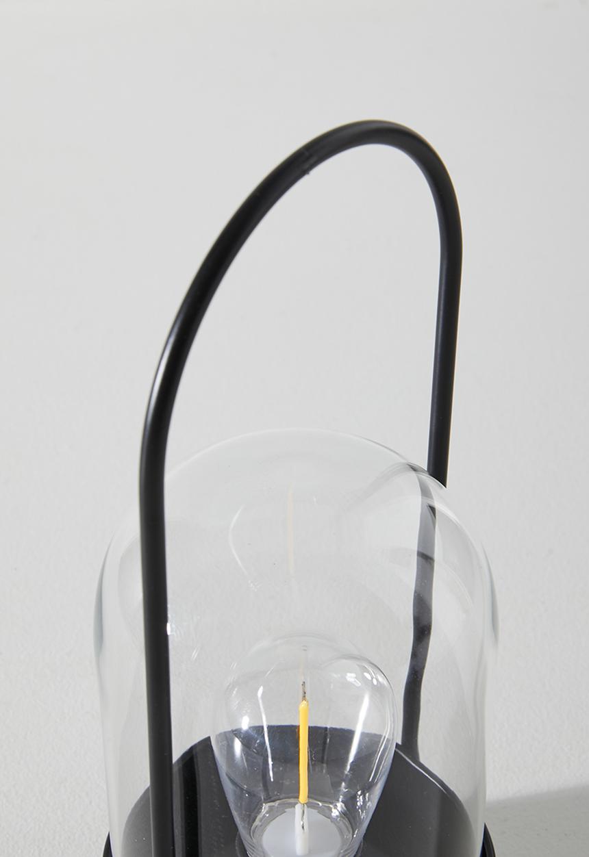H&S - Riva Battery Table Lamp - Black