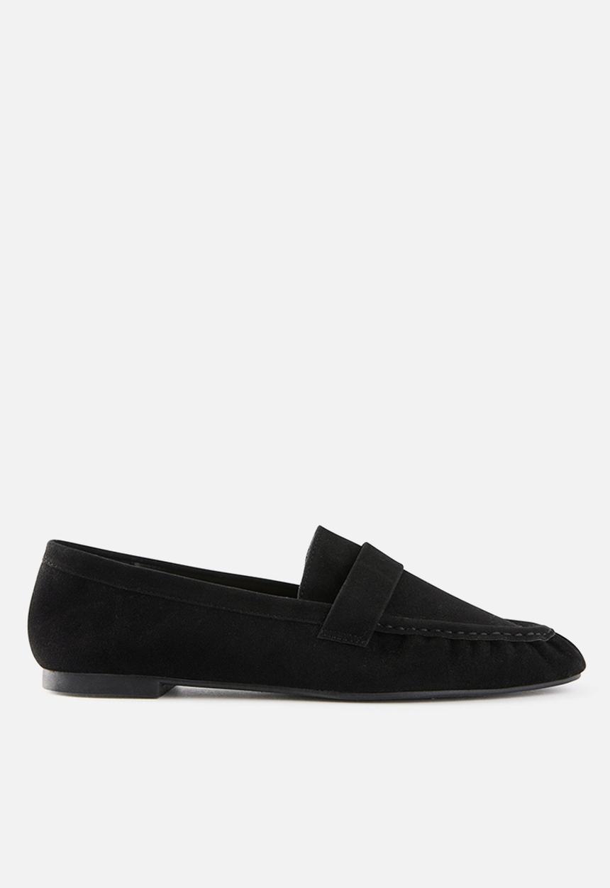 Cotton On - Taylor ruched loafer - black micro