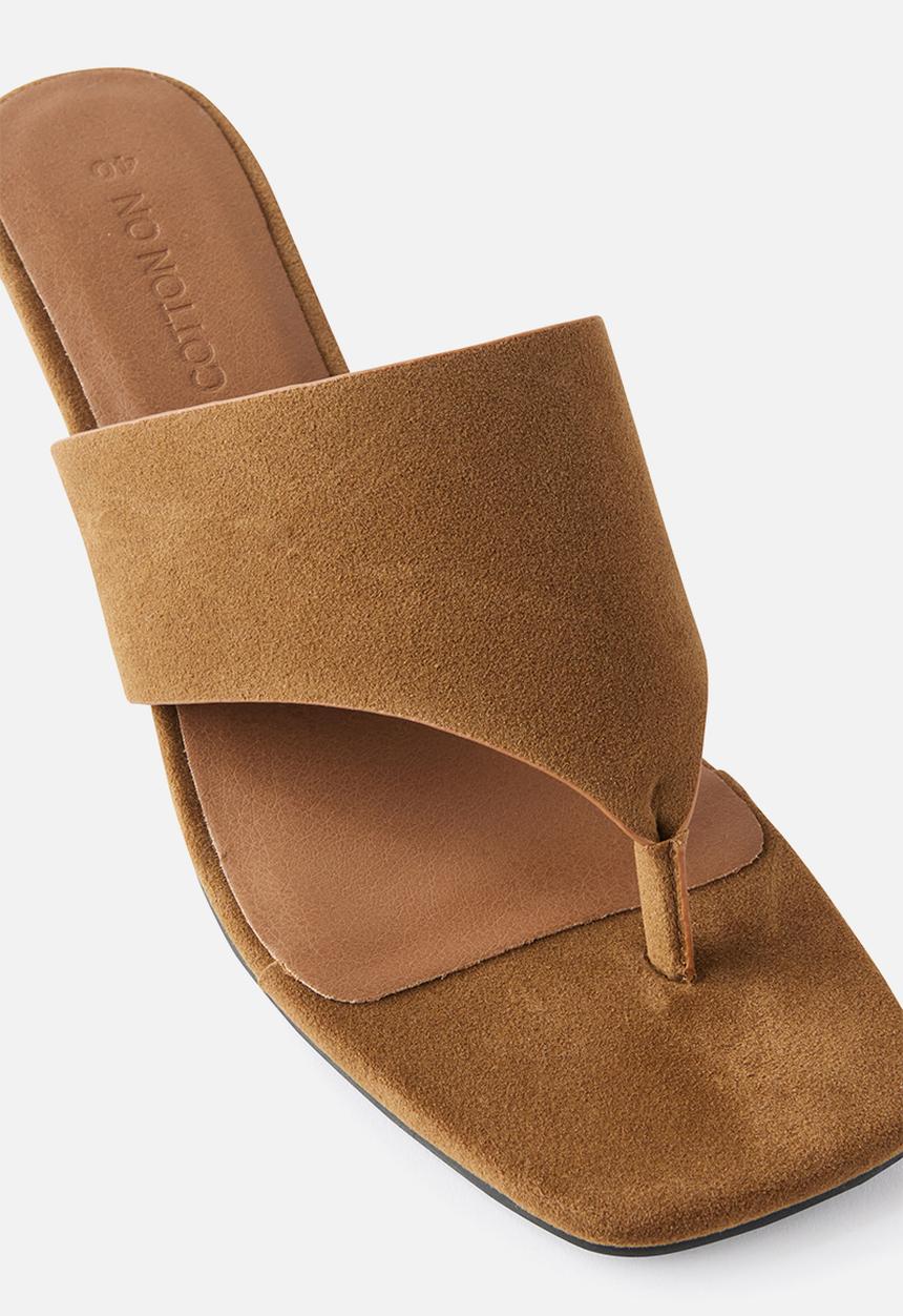 Cotton On - Bobbie kitten heel - tan micro
