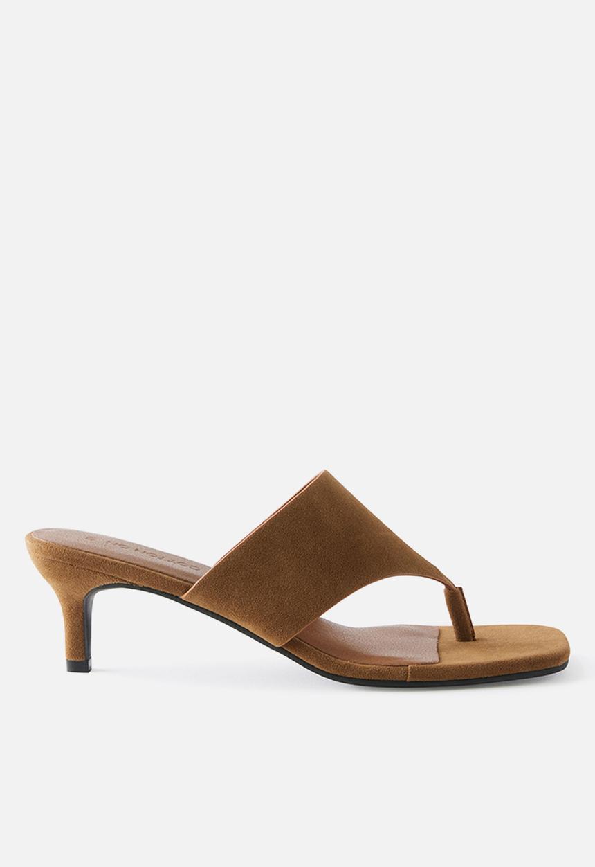Cotton On - Bobbie kitten heel - tan micro
