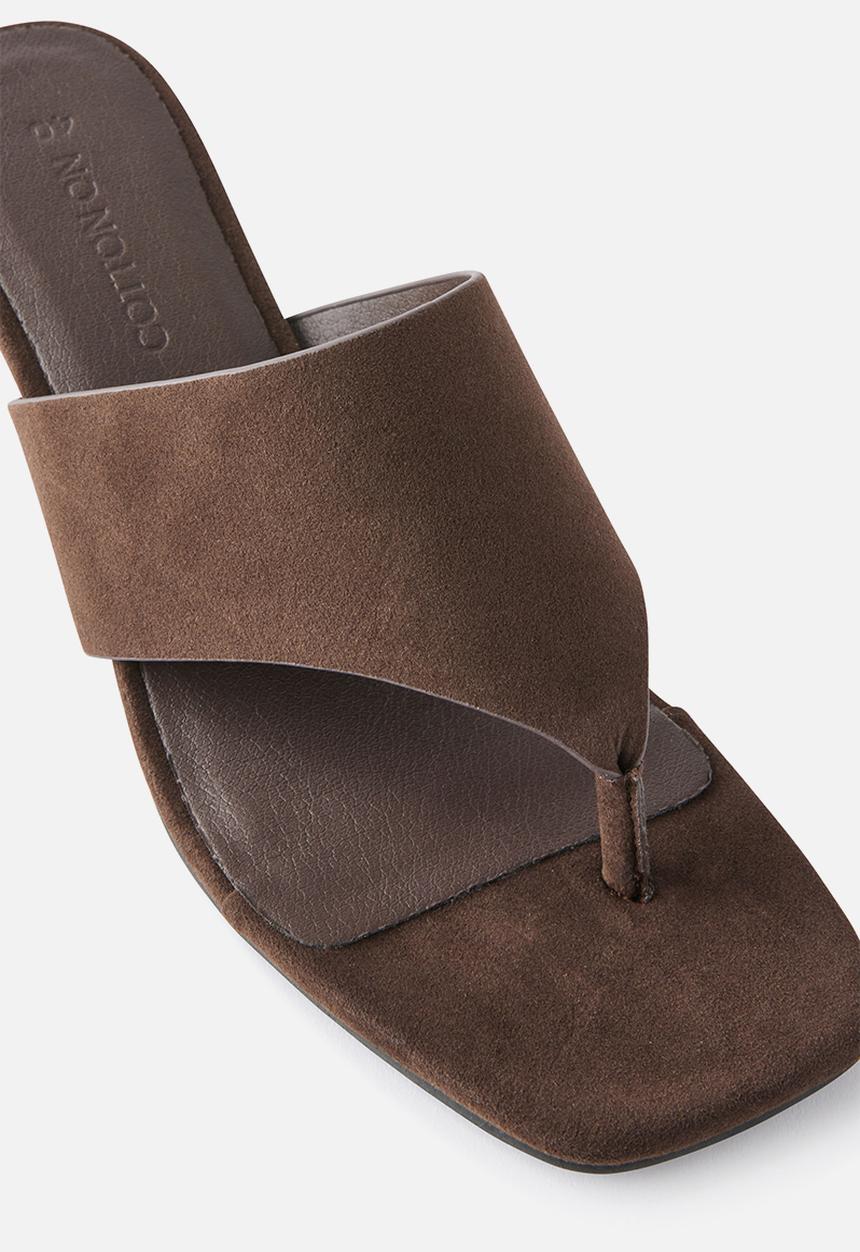 Cotton On - Bobbie Kitten Heel - Choc Nubuck