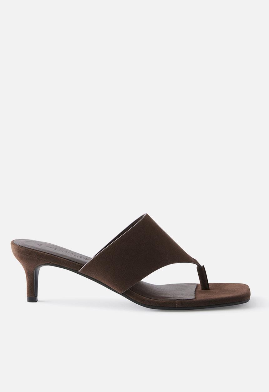 Cotton On - Bobbie Kitten Heel - Choc Nubuck