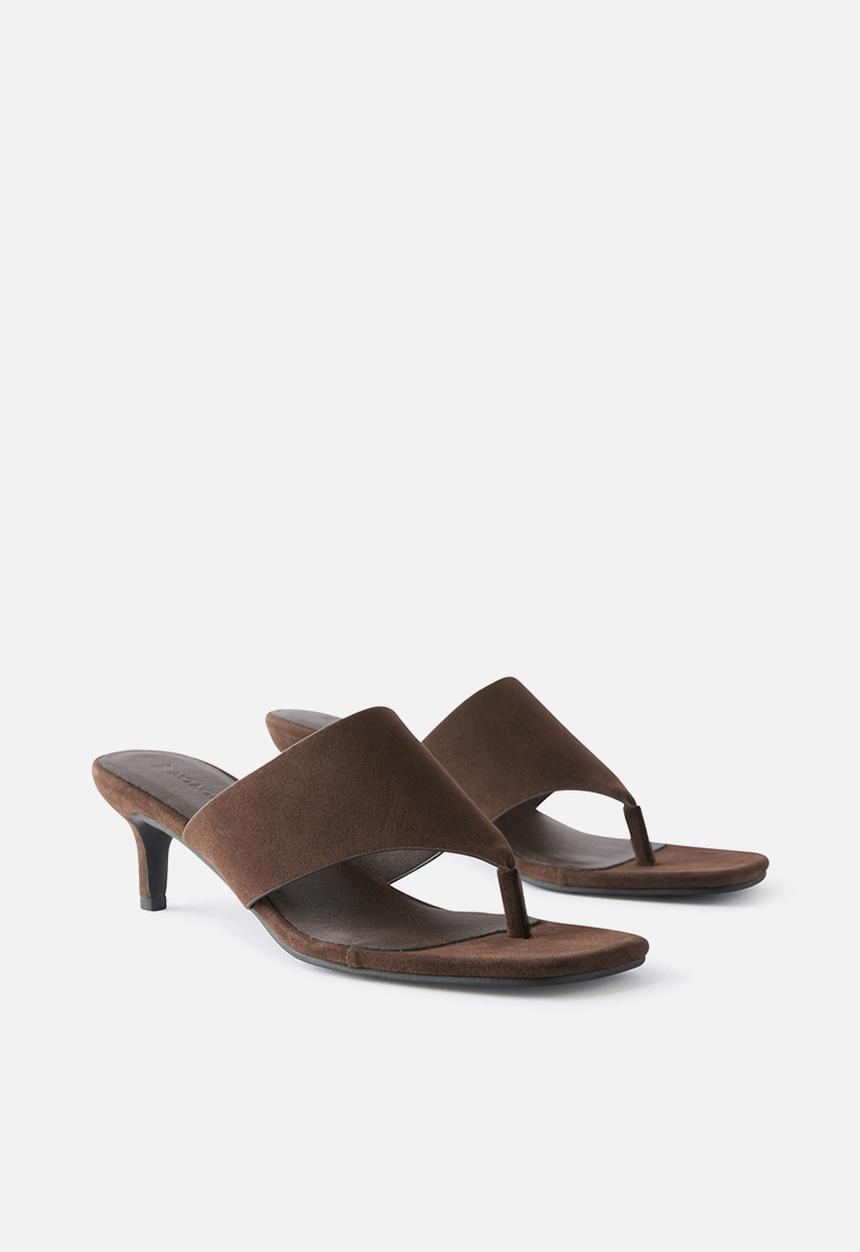 Cotton On - Bobbie Kitten Heel - Choc Nubuck