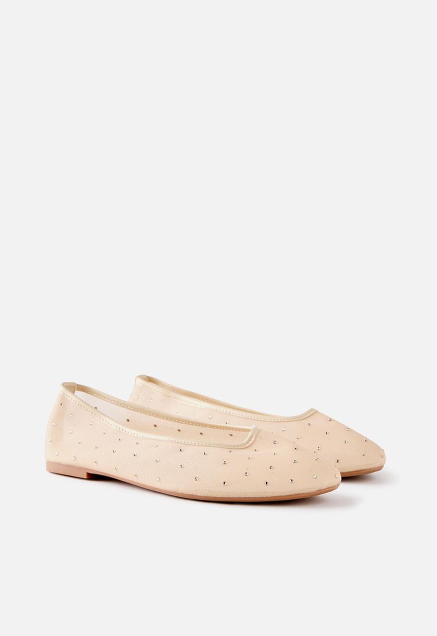 Cotton On - Katia Ballet - Ecru Diamante