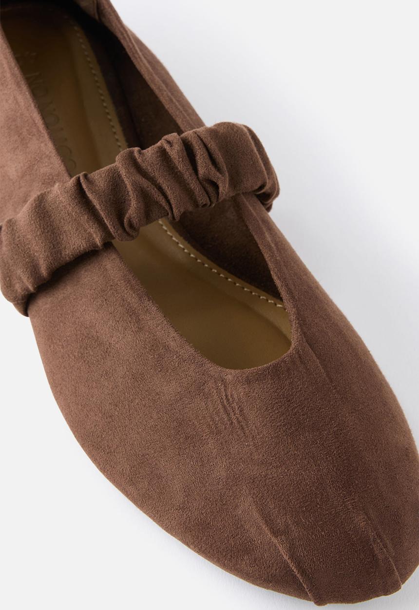 Cotton On - Brooklyn mary jane ballet - choc micro