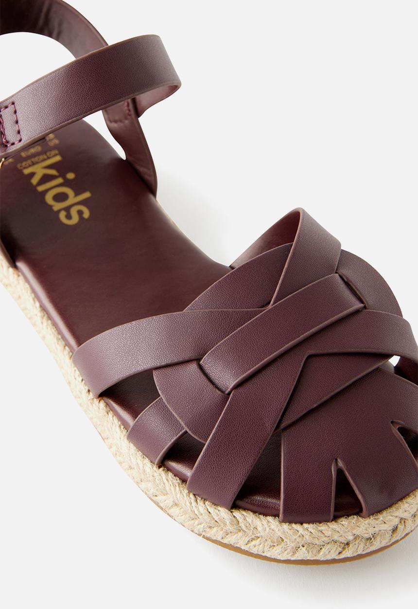 Cotton On - Isla Strappy Sandal - Bordeaux