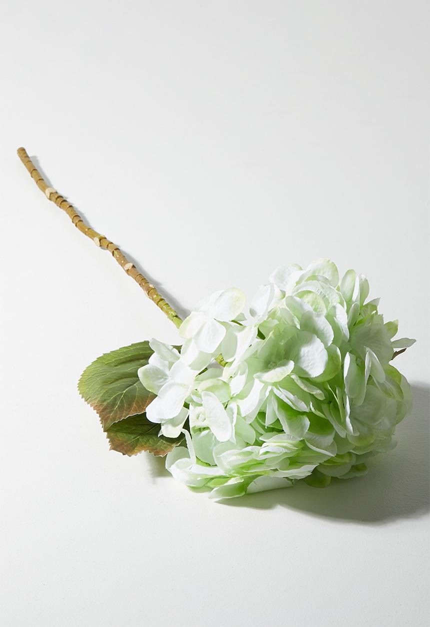 H&S - Artificial hydrangea stem - White