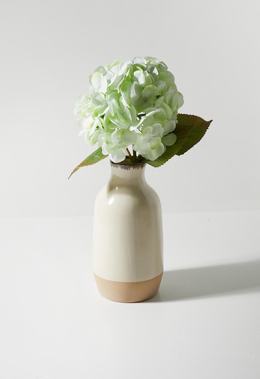 H&S - Artificial hydrangea stem - White
