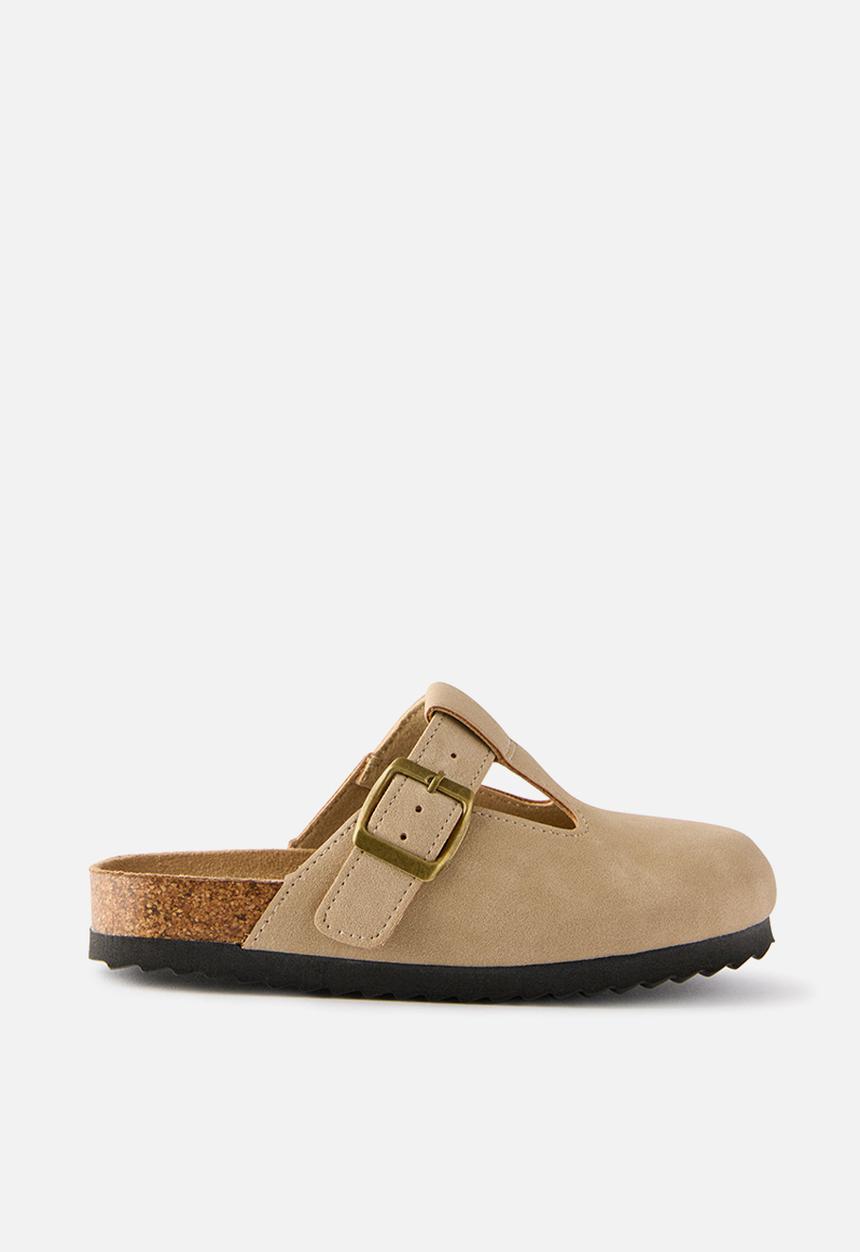 Cotton On - Tully Buckle Slide - Taupe