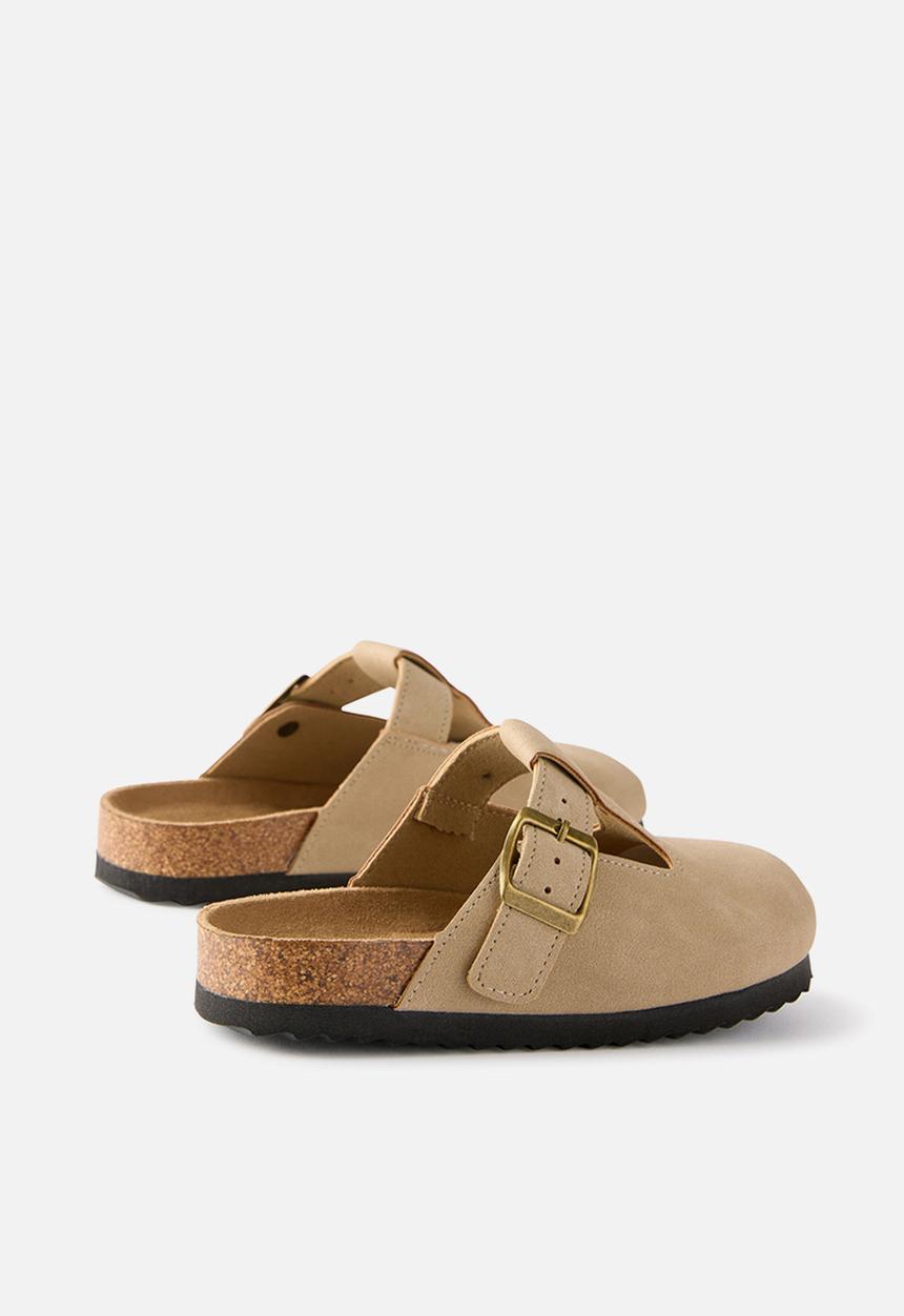 Cotton On - Tully Buckle Slide - Taupe