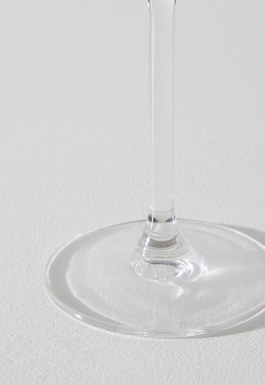 Excellent Houseware - DipRribbed wine glasses 380ml set of 4 - Clear