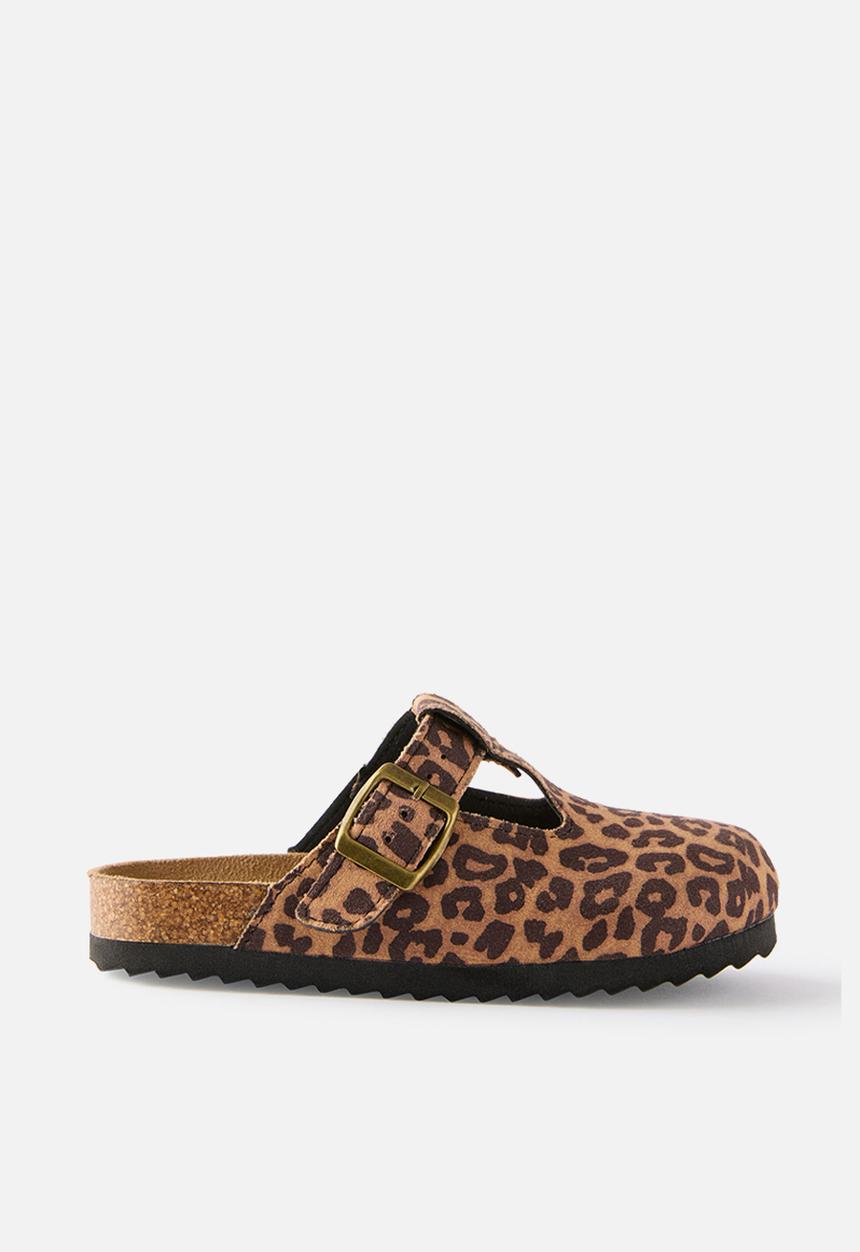 Cotton On - Tully Buckle Slide - Leopard Print