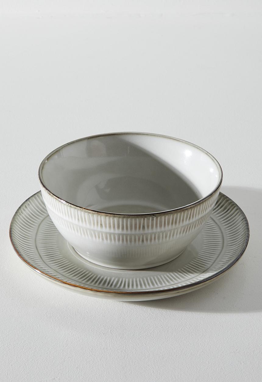 Excellent Houseware - Bila side plate set of 4 - Grey