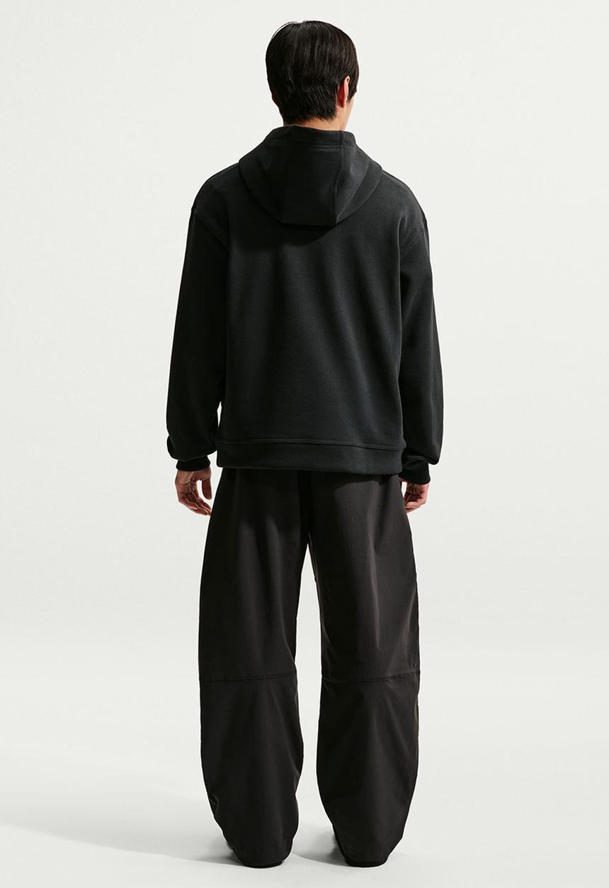 Nike - "Your Message Here" GFX Fleece Pullover  - Black/White/Safety Orange