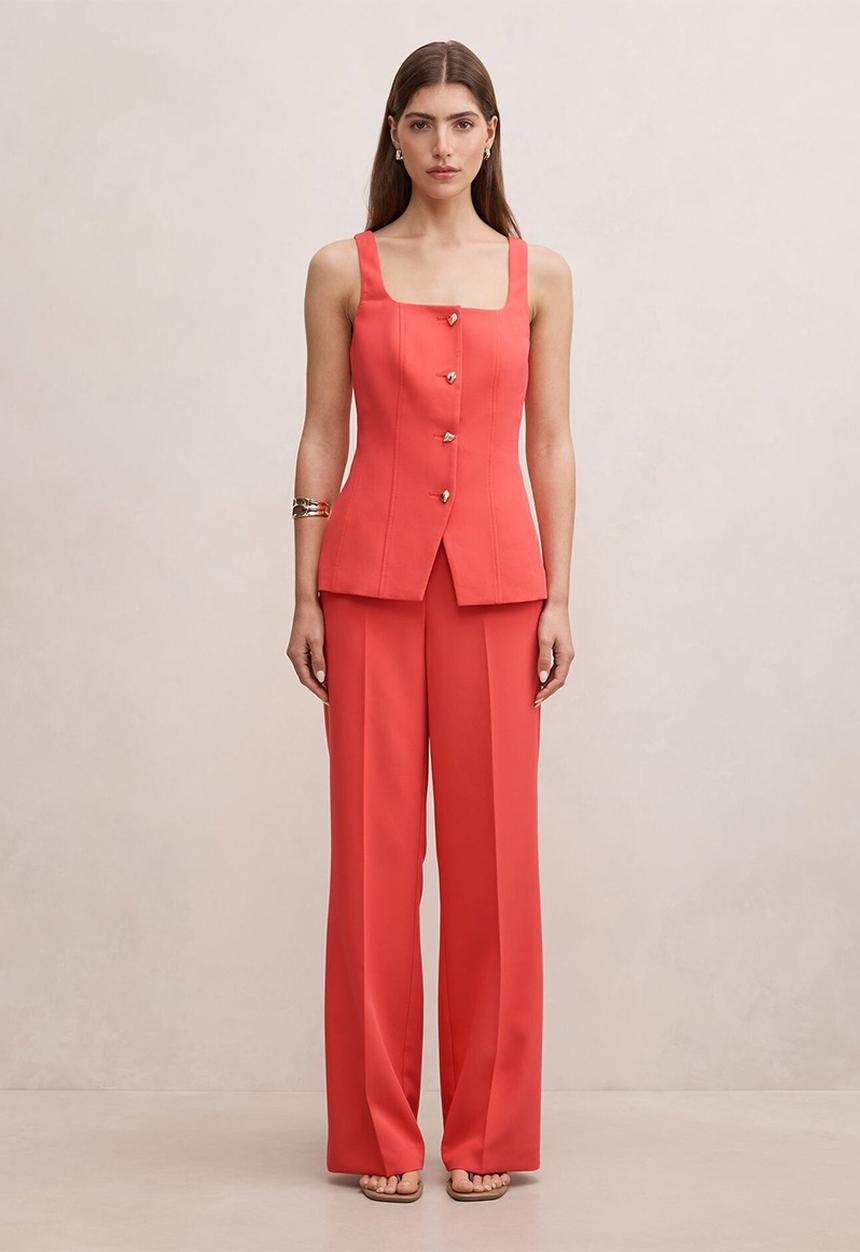 Forever New - Marissa wide leg pants in pink suit