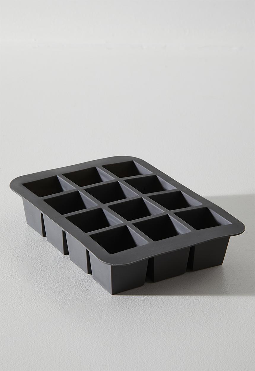 Excellent Houseware - Log ice cube tray for 12 - Black