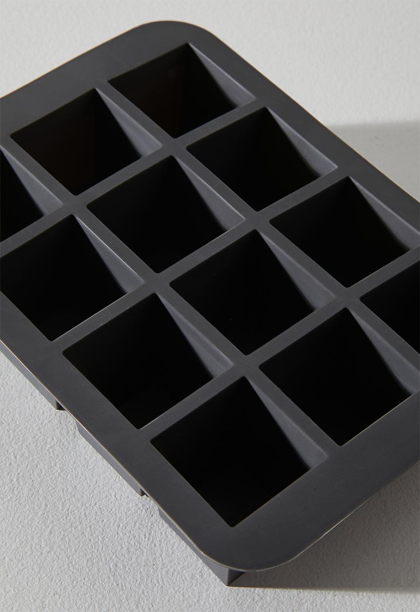 Excellent Houseware - Log ice cube tray for 12 - Black