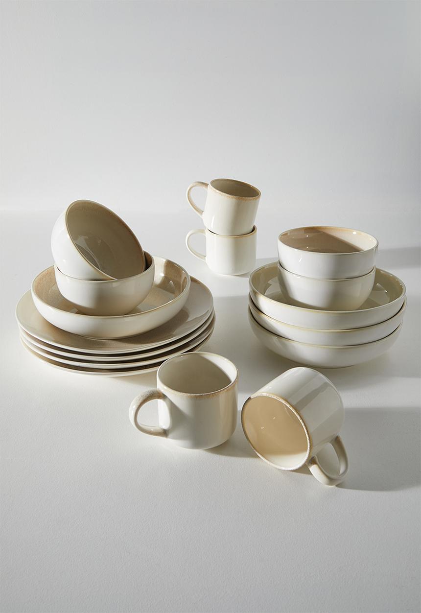 Excellent Houseware - Saki mug set of 4 - Natural