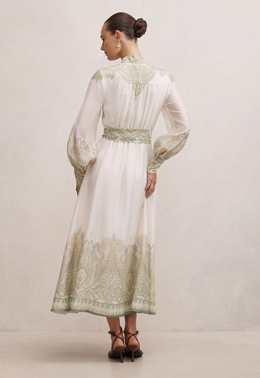Forever New - Lucena button front midi dress in lucena paisley