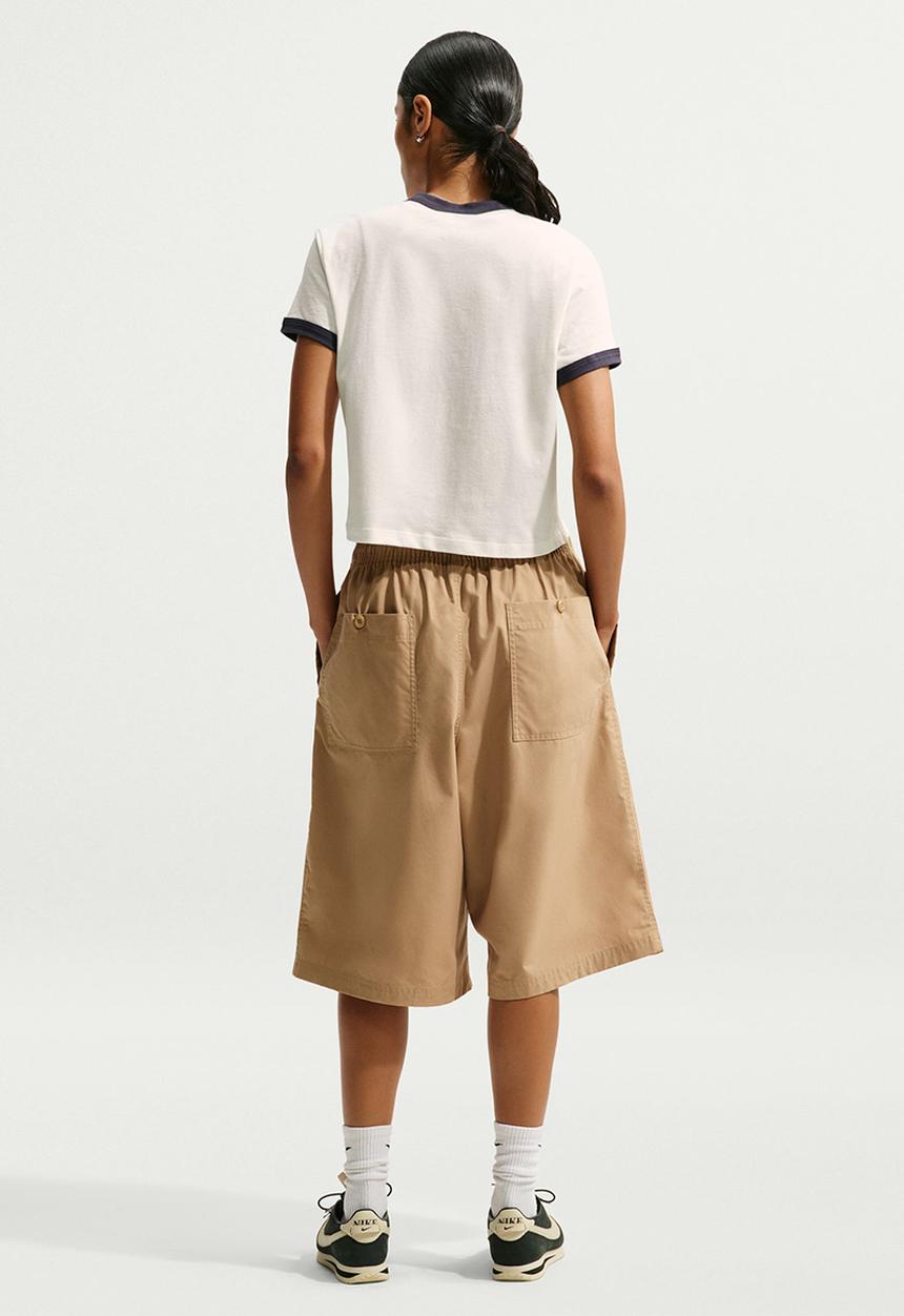 Nike - W Nsw Nk Clb  Rngr Tee Crst - Sail/Gridiron