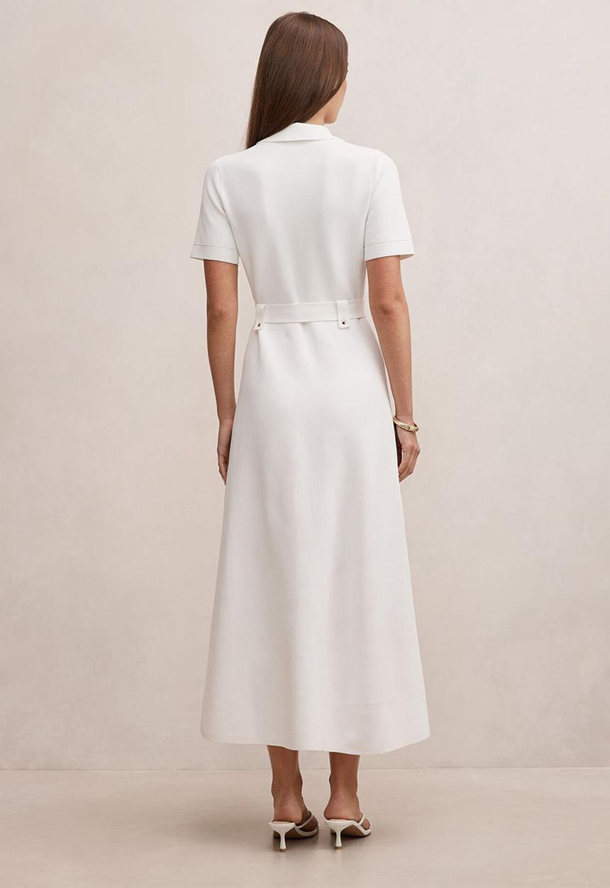 Forever New - Amy knit midi dress in porcelain