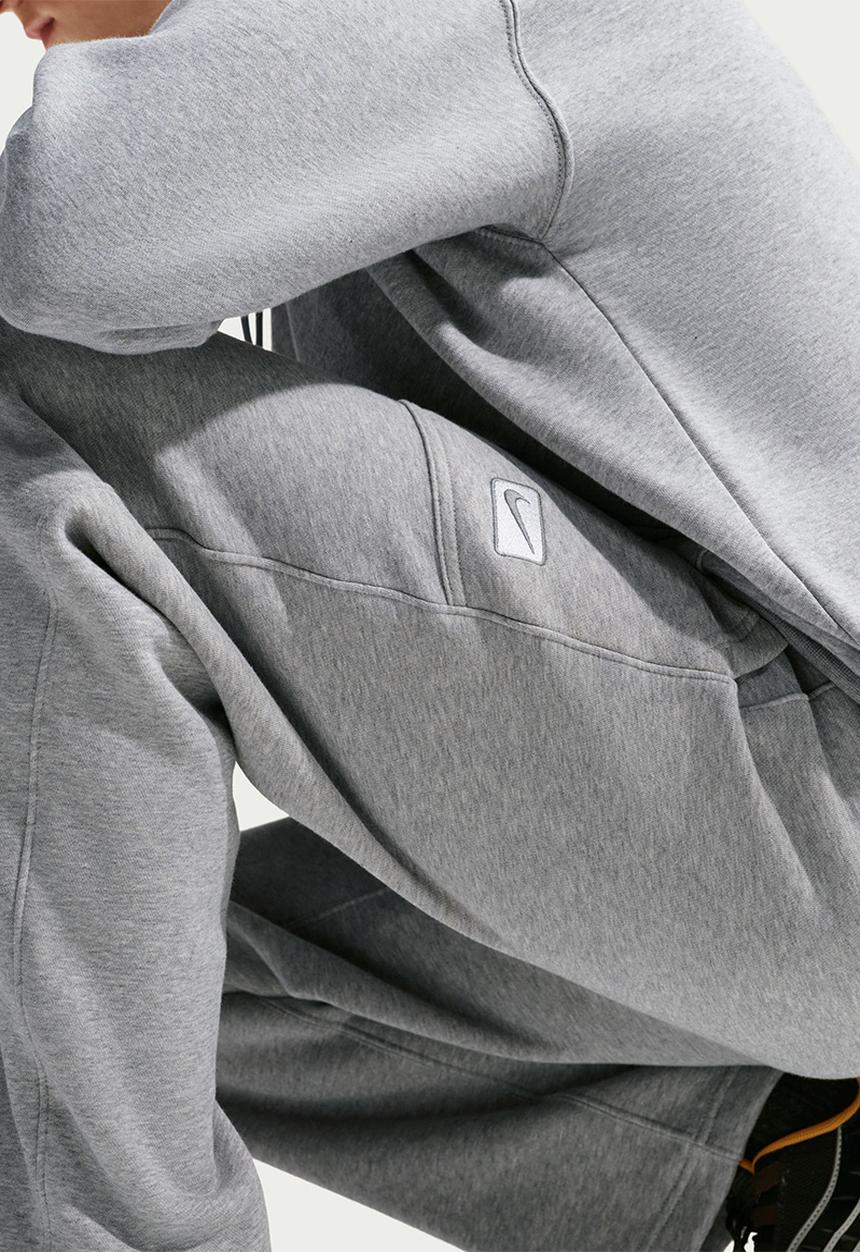 Nike - NSW  Fleece Open-Hem Comfy Pants - Dk Grey Heather