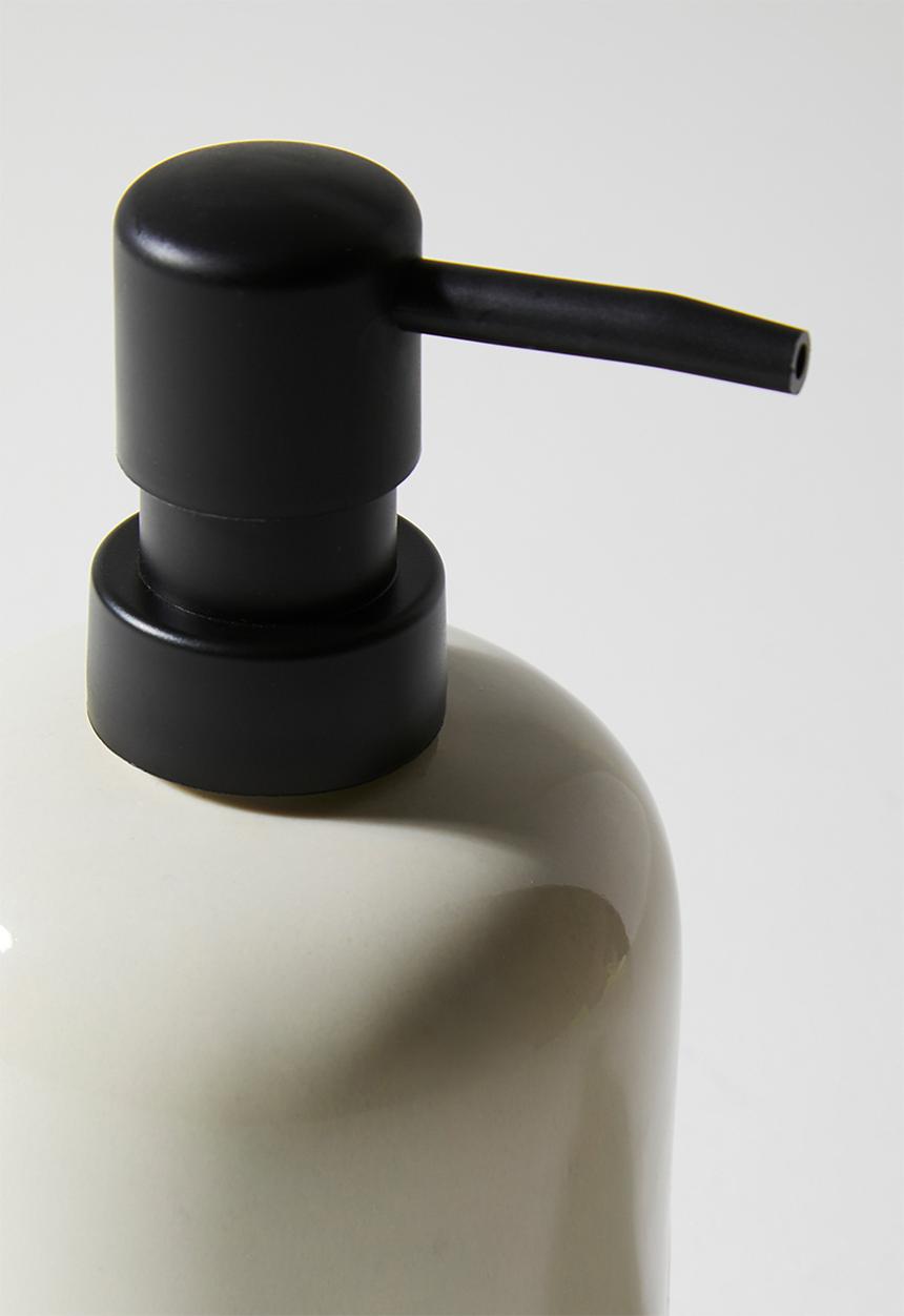 Bathroom Solutions - Reactive Glaze Stoneware Dispenser Beige