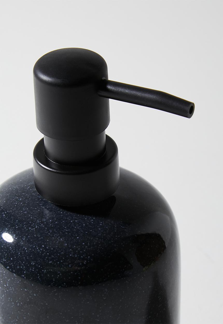 Bathroom Solutions - Reactive Glaze Stoneware Dispenser Black