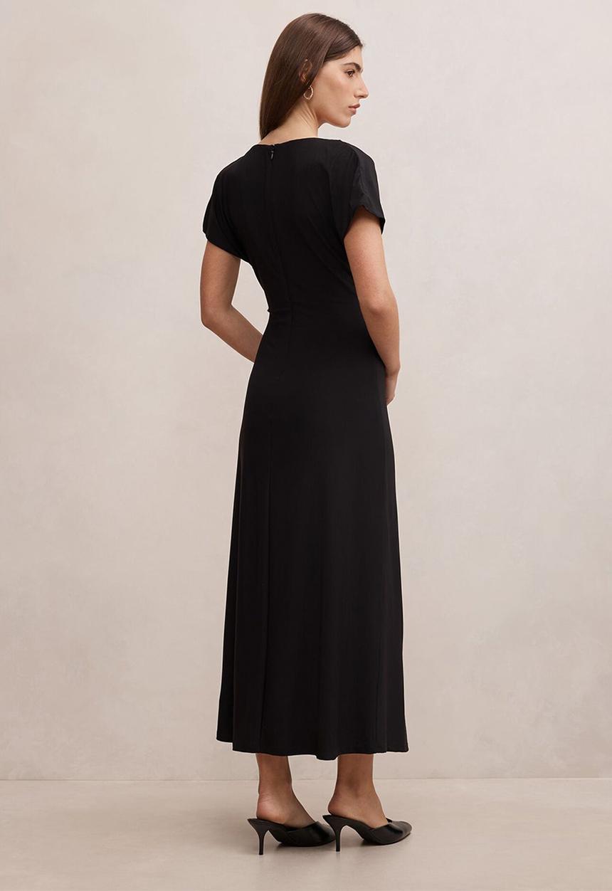 Forever New - Tahnee ruched waist midi dress in black