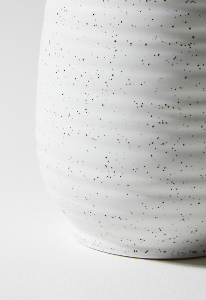 Bathroom Solutions - Lunar Stoneware dispenser - White
