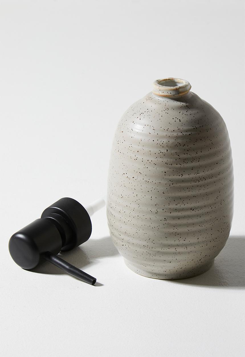 Bathroom Solutions - Lunar Stoneware dispenser - Natural