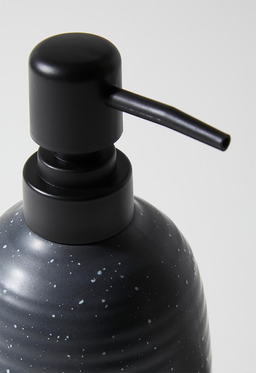 Bathroom Solutions - Lunar Stoneware dispenser- Ebony