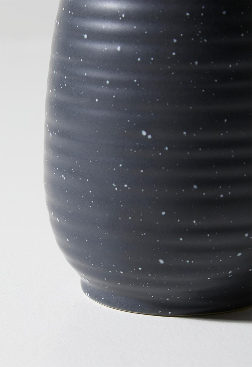 Bathroom Solutions - Lunar Stoneware dispenser- Ebony