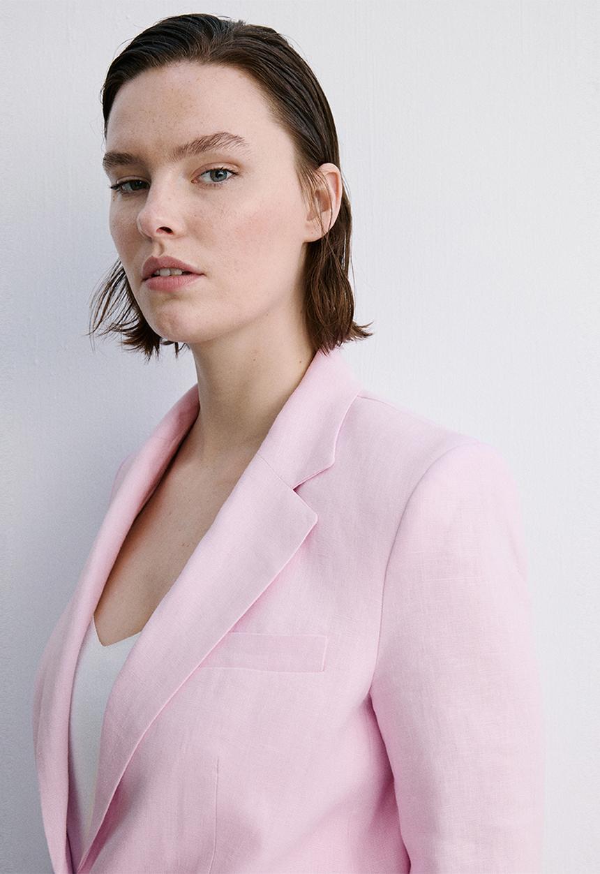 MANGO - Plus blazer boreli - pink
