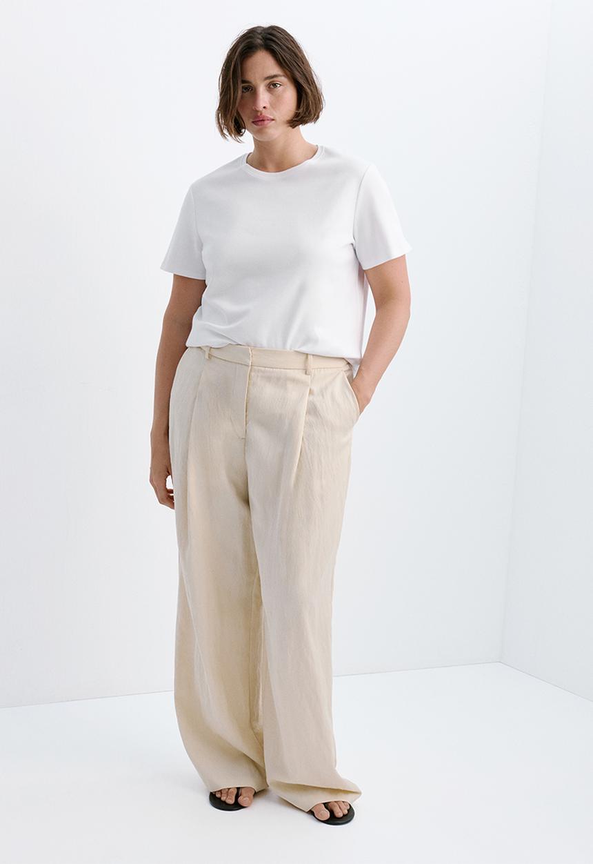 MANGO - Plus T-shirt riti - white