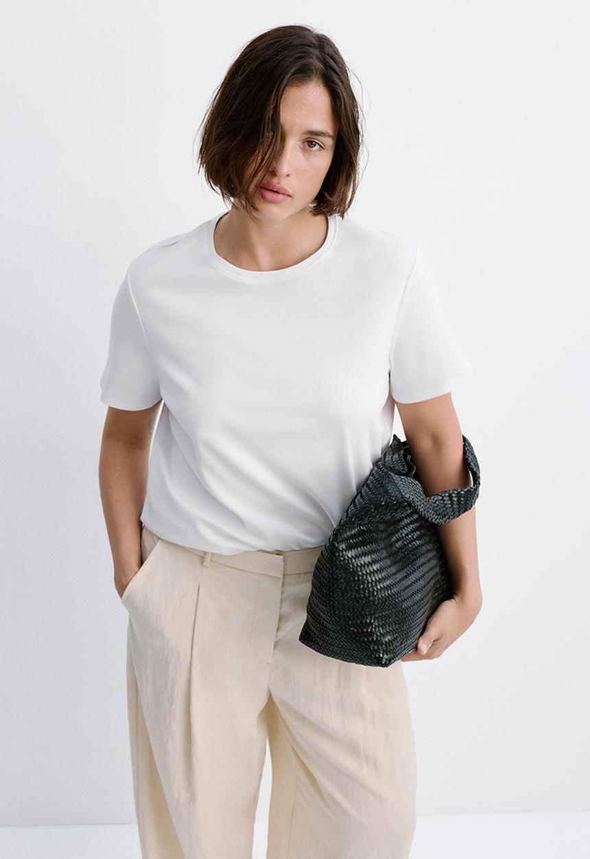 MANGO - Plus T-shirt riti - white