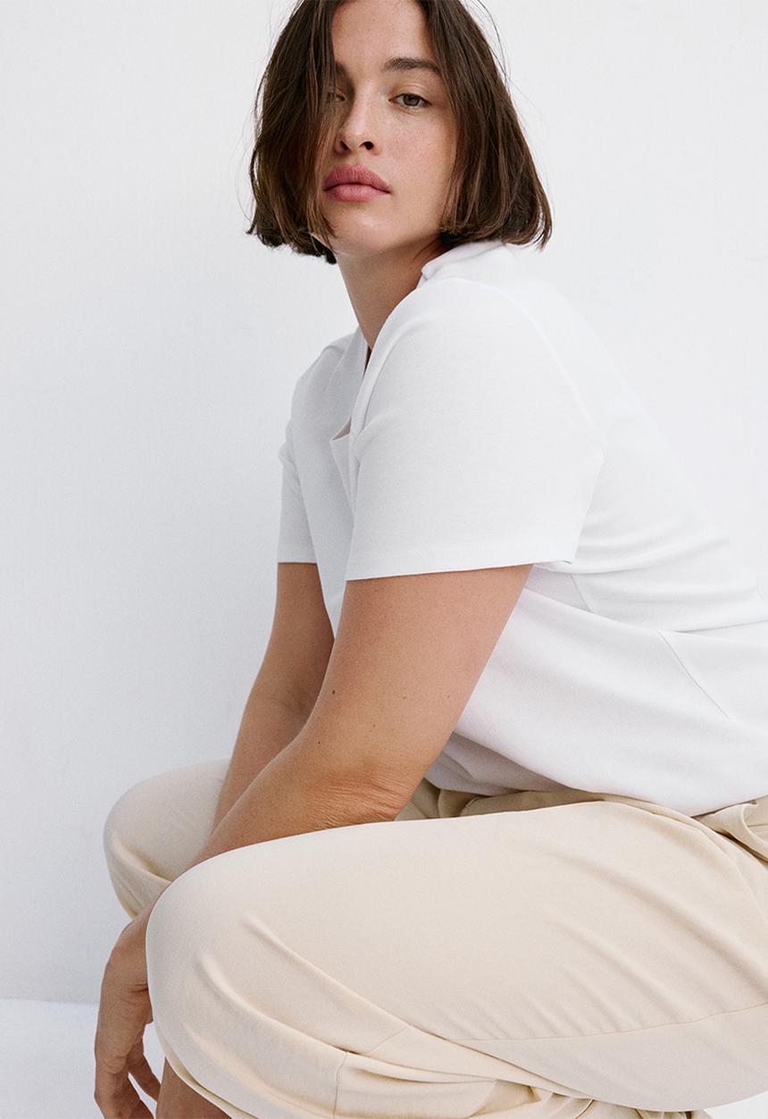 MANGO - Plus T-shirt riti - white