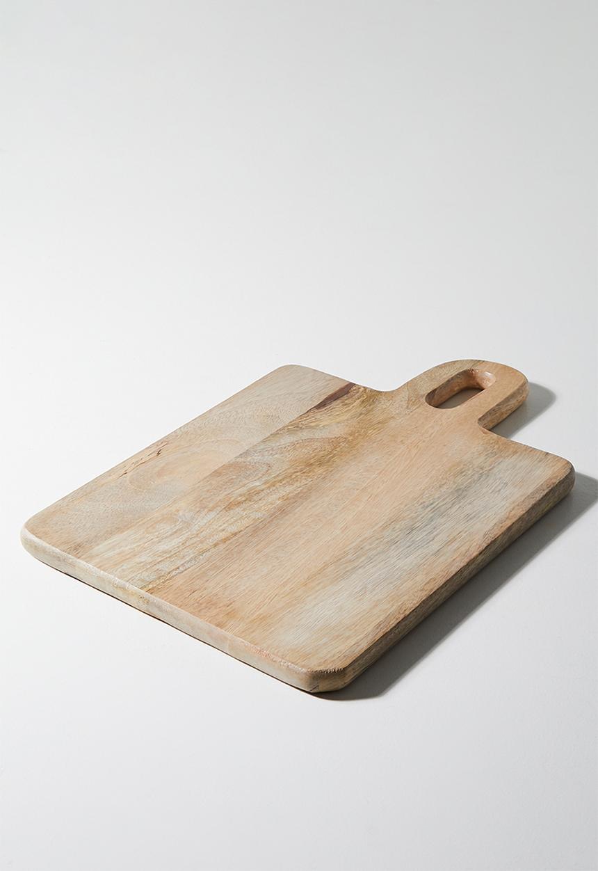 Excellent Houseware - Miso mango wood cutting board - Natural