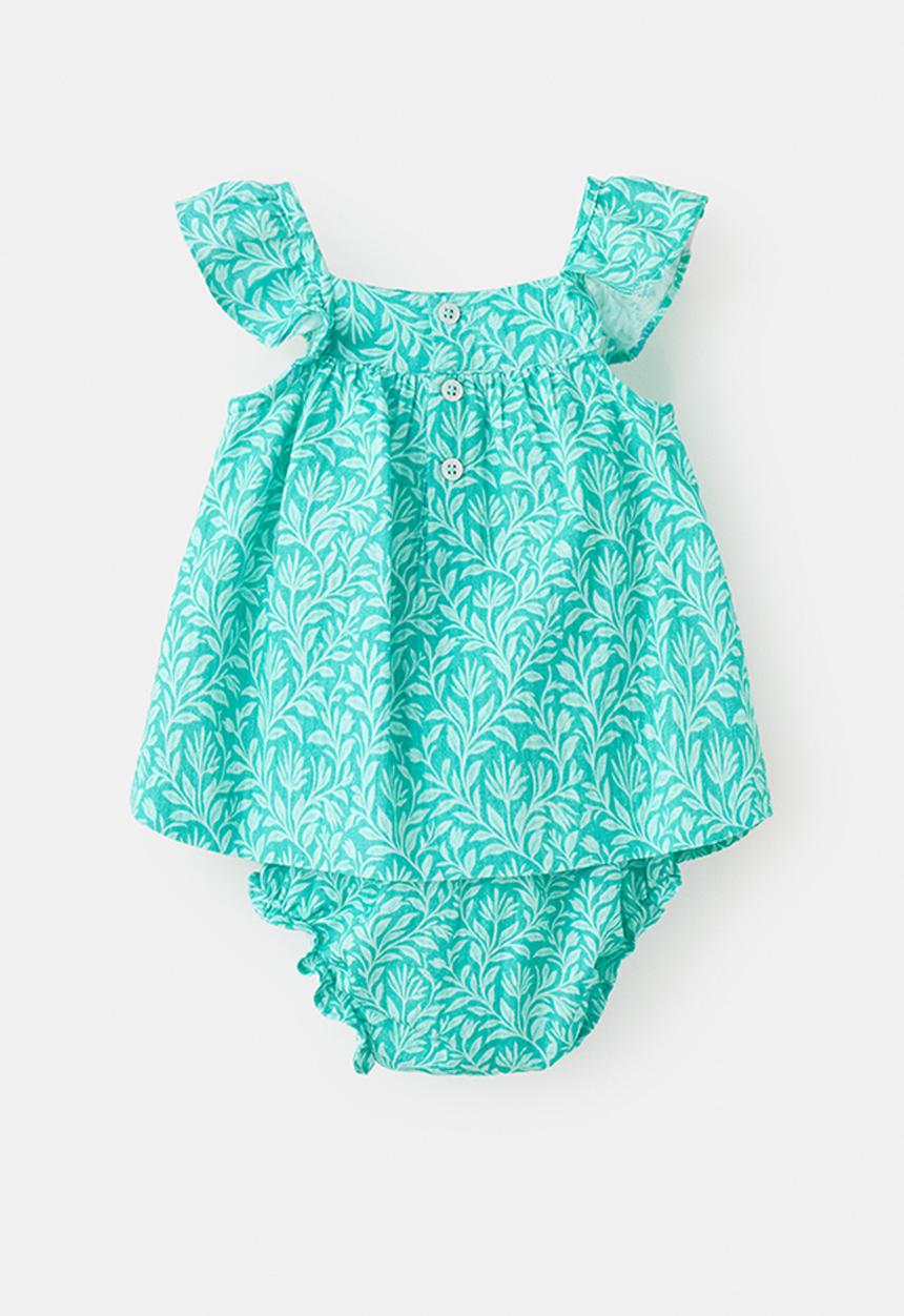 MANGO - Dress peoniav - turquoise 