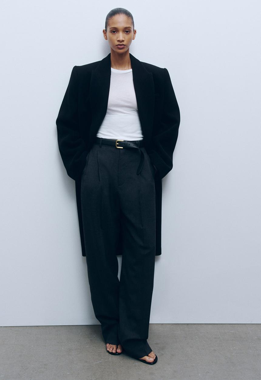 H&M - WARDROBE.NYC H&M:  Long-sleeved cotton top - white