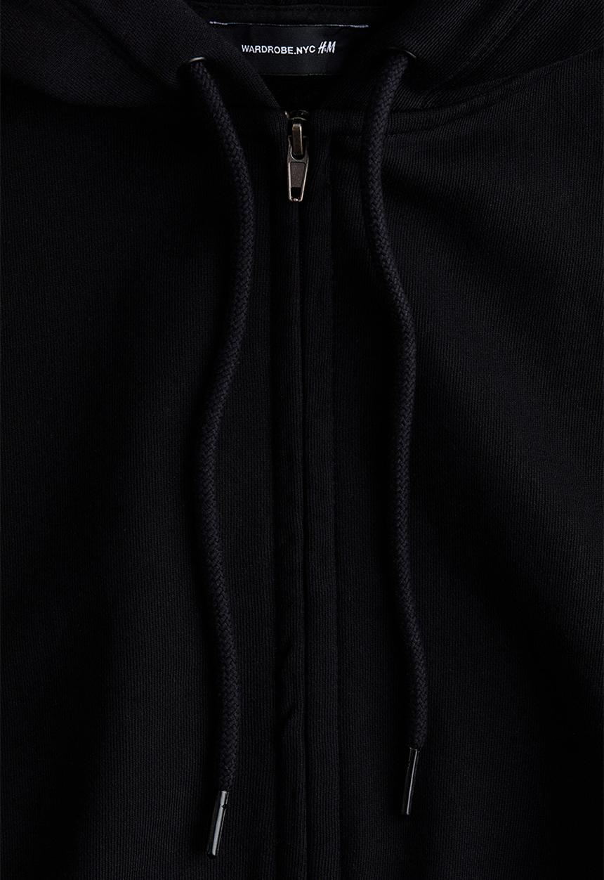 H&M - WARDROBE.NYC H&M:  Oversized zip-through hoodie - black