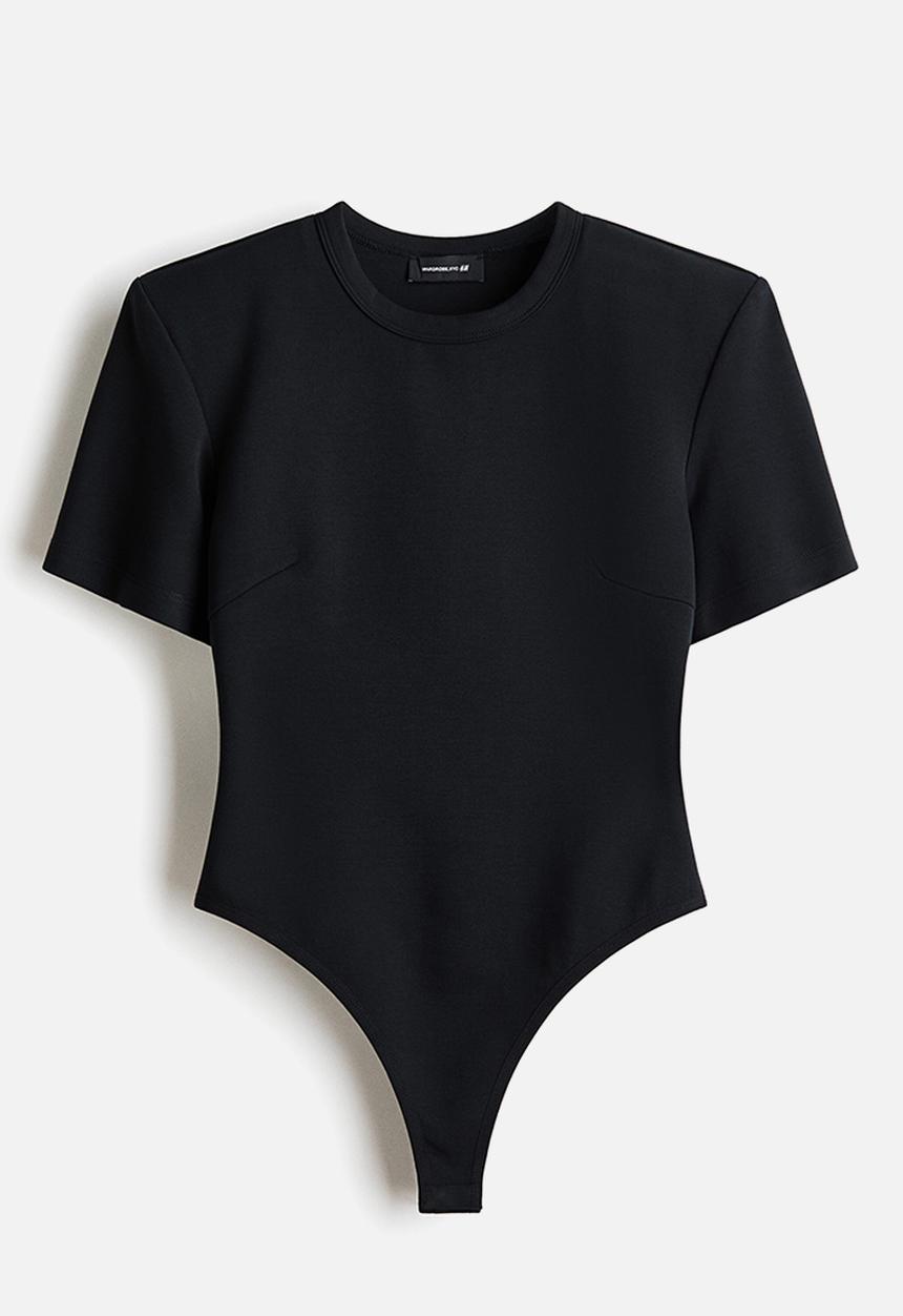 H&M - WARDROBE.NYC H&M:  Shoulder-pad body - black