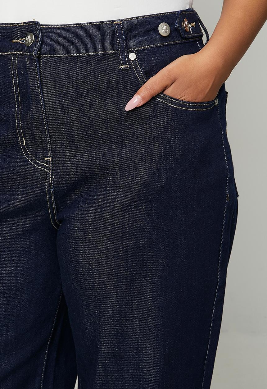 Me&B - Plus Straight Leg Jean - Dark Wash