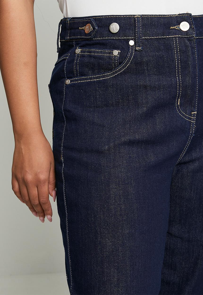 Me&B - Plus Straight Leg Jean - Dark Wash