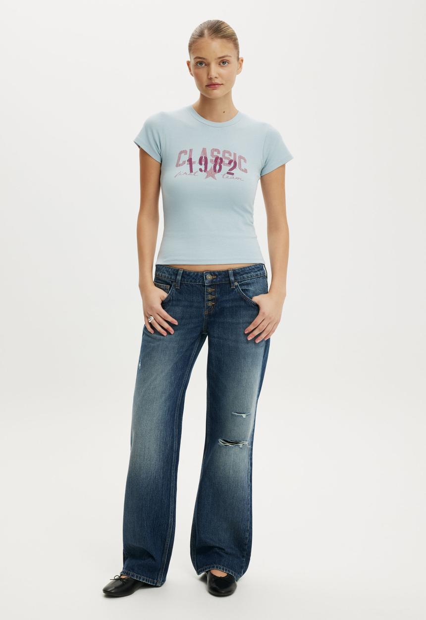Cotton On - The Tiny Graphic Tee - 1982/Classic Iced Marine