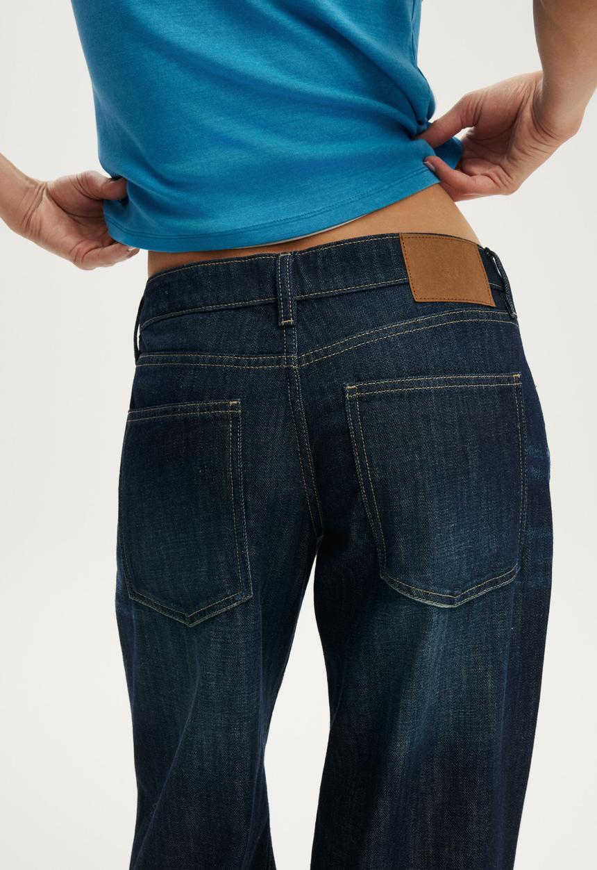 Cotton On - Low Rise Wide Jean - Inkstone Blue