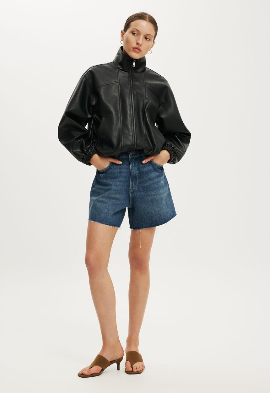 Cotton On - High 90 S Denim Short - Pure Blue